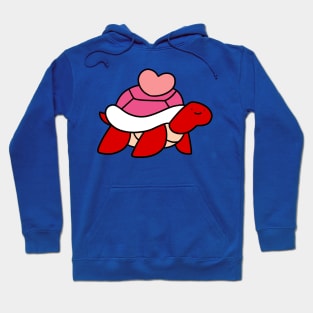 Pink Heart Turtle Hoodie